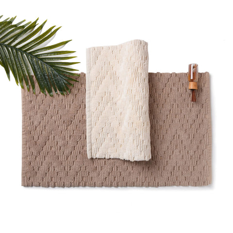 Chevron Cotton Anti Slip Bath mat | anti slip mat for bathroom floor India