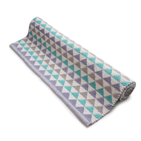 New Triangle Cotton Woven Rug | Woven Cotton Rug