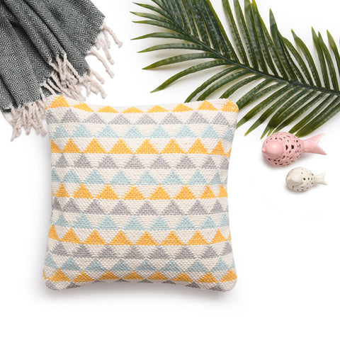 New Triangle Woven Cotton Cushion Cover
