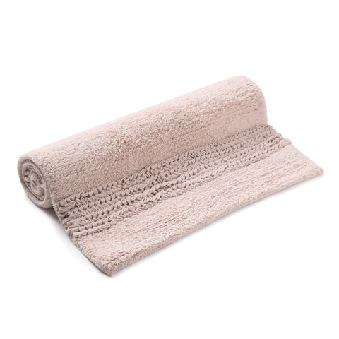 FRILL BORDER Cotton Anti Slip Bath mat